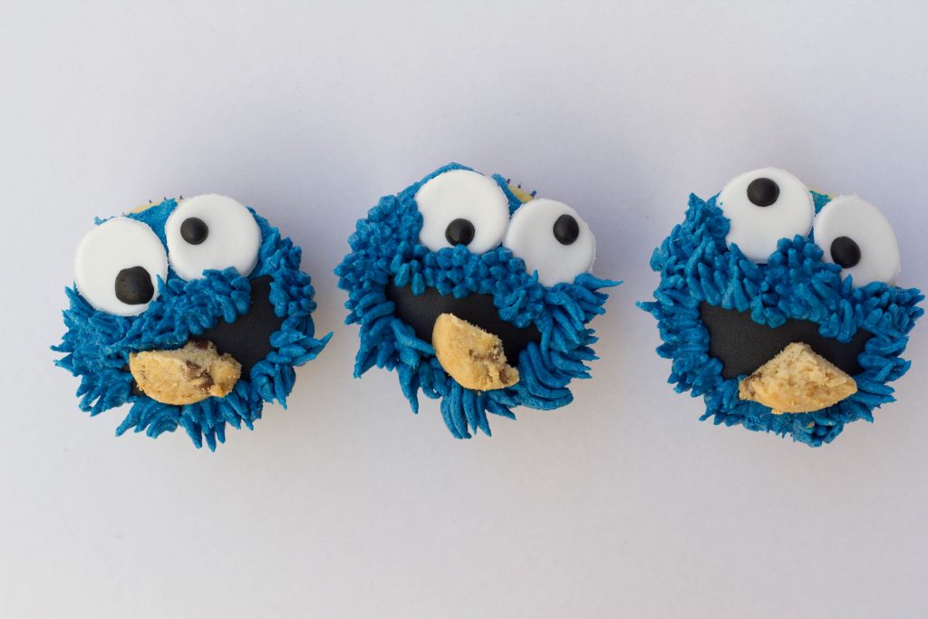 Cookie Monster themed cupcakes | Cupcake Kitchen